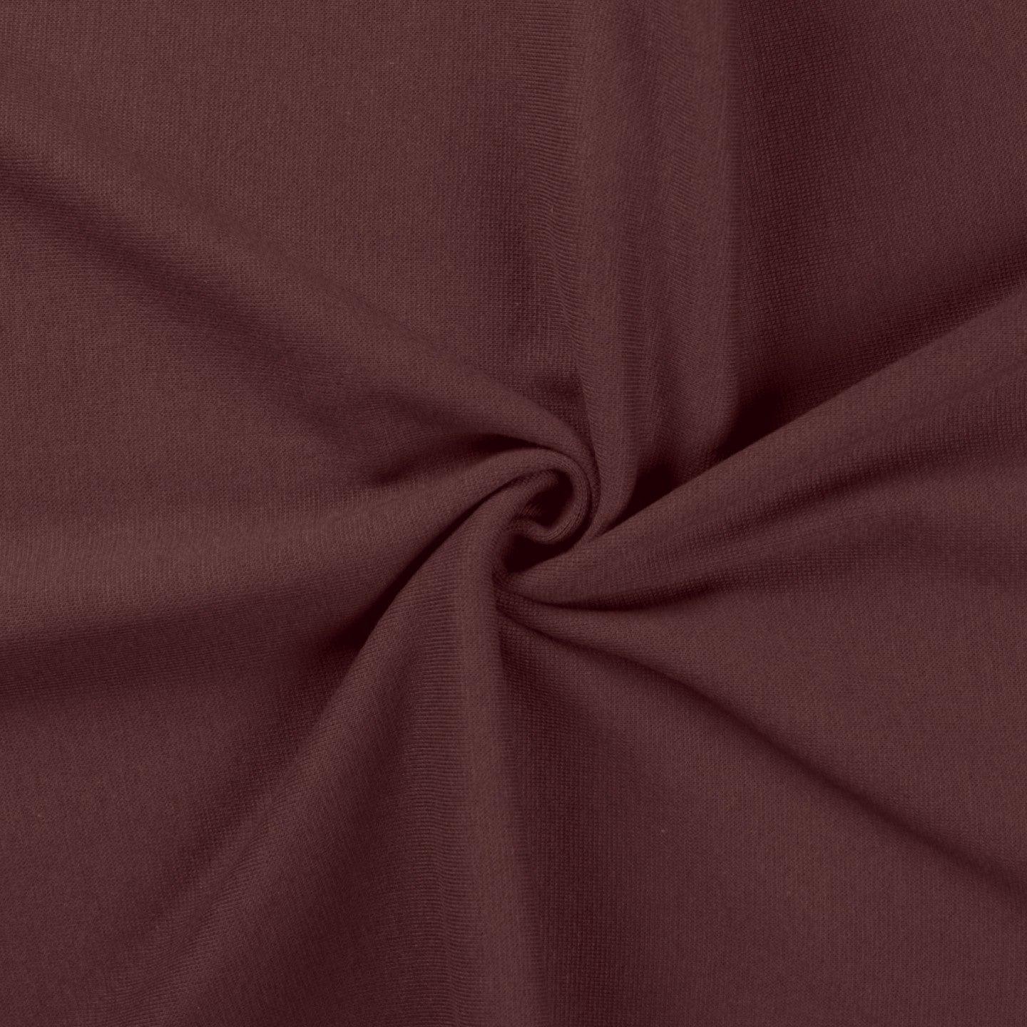 Tissu jersey bord côte - Mauve