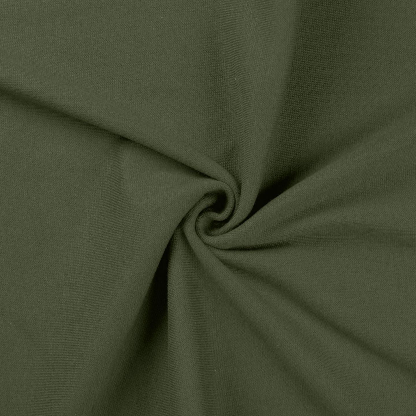 Coast edge jersey fabric - military green