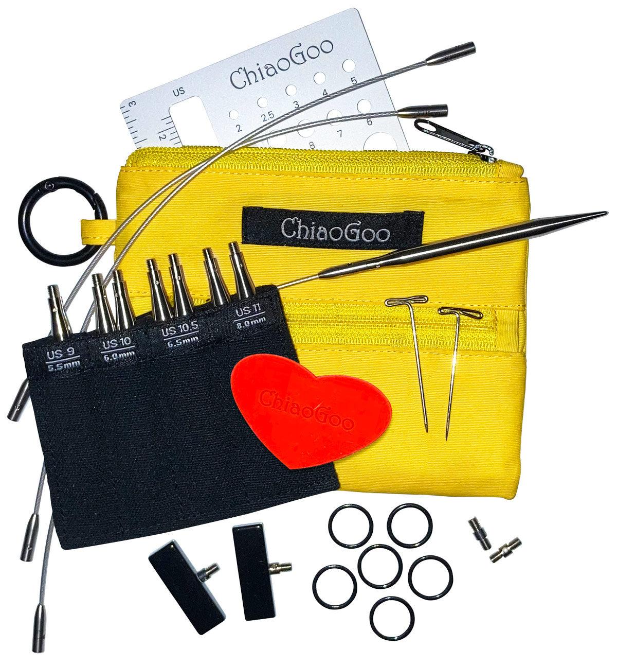 Kit d´aiguilles à tricoter circulaires Shorties Large ChiaoGoo