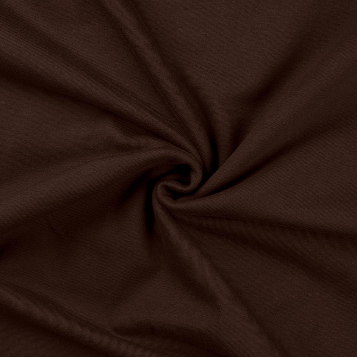 Sweatshirt fabric - dark brown