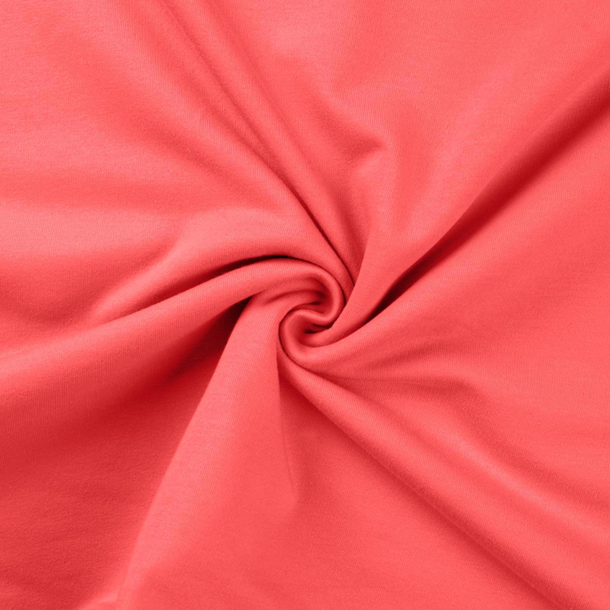 Molleton sweatshirt fabric - Coral