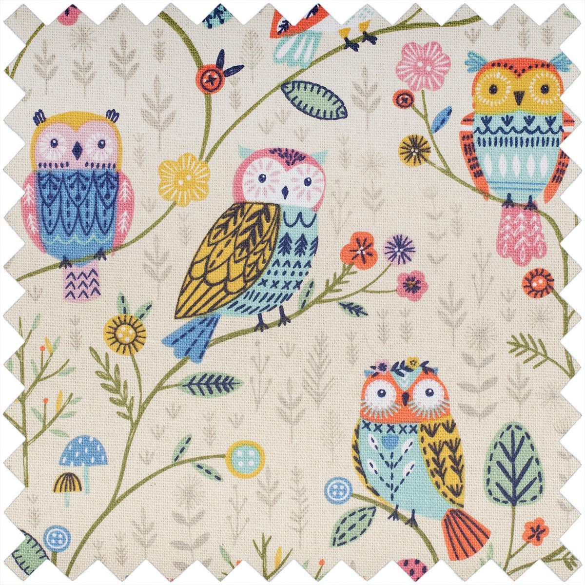 Knitting needle bag - owls