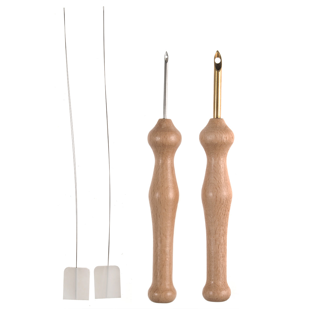 Set de 2 aiguilles punch needle en bois