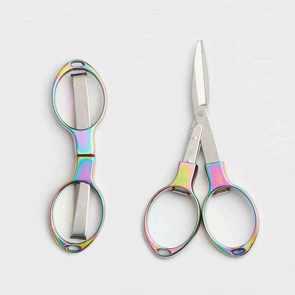 Rainbow Mindful KnitPro folding scissors