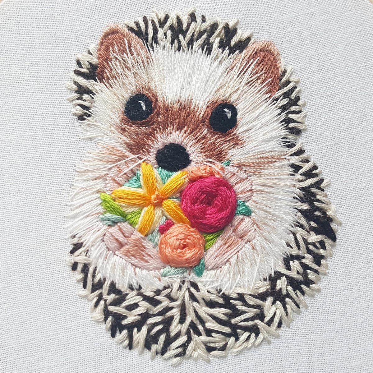 Kit Embroidery - Hedgehog