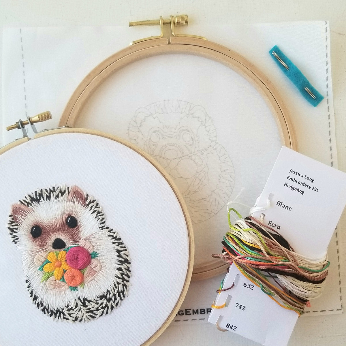 Kit Embroidery - Hedgehog