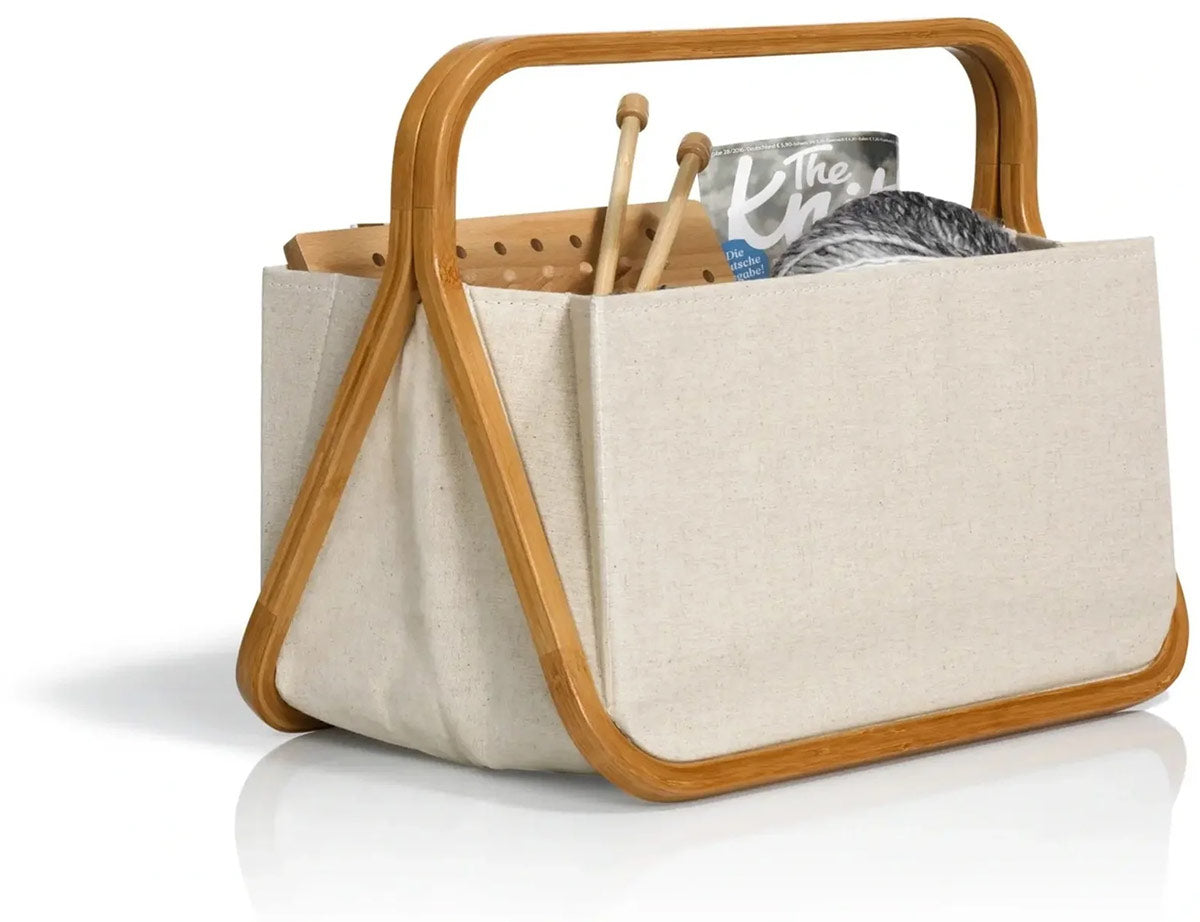 Cane bag and natural bamboo M