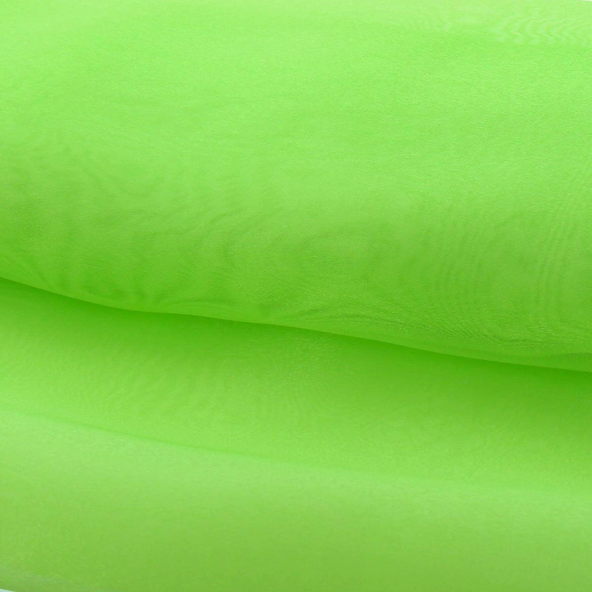 Organza fabric - Lemon green