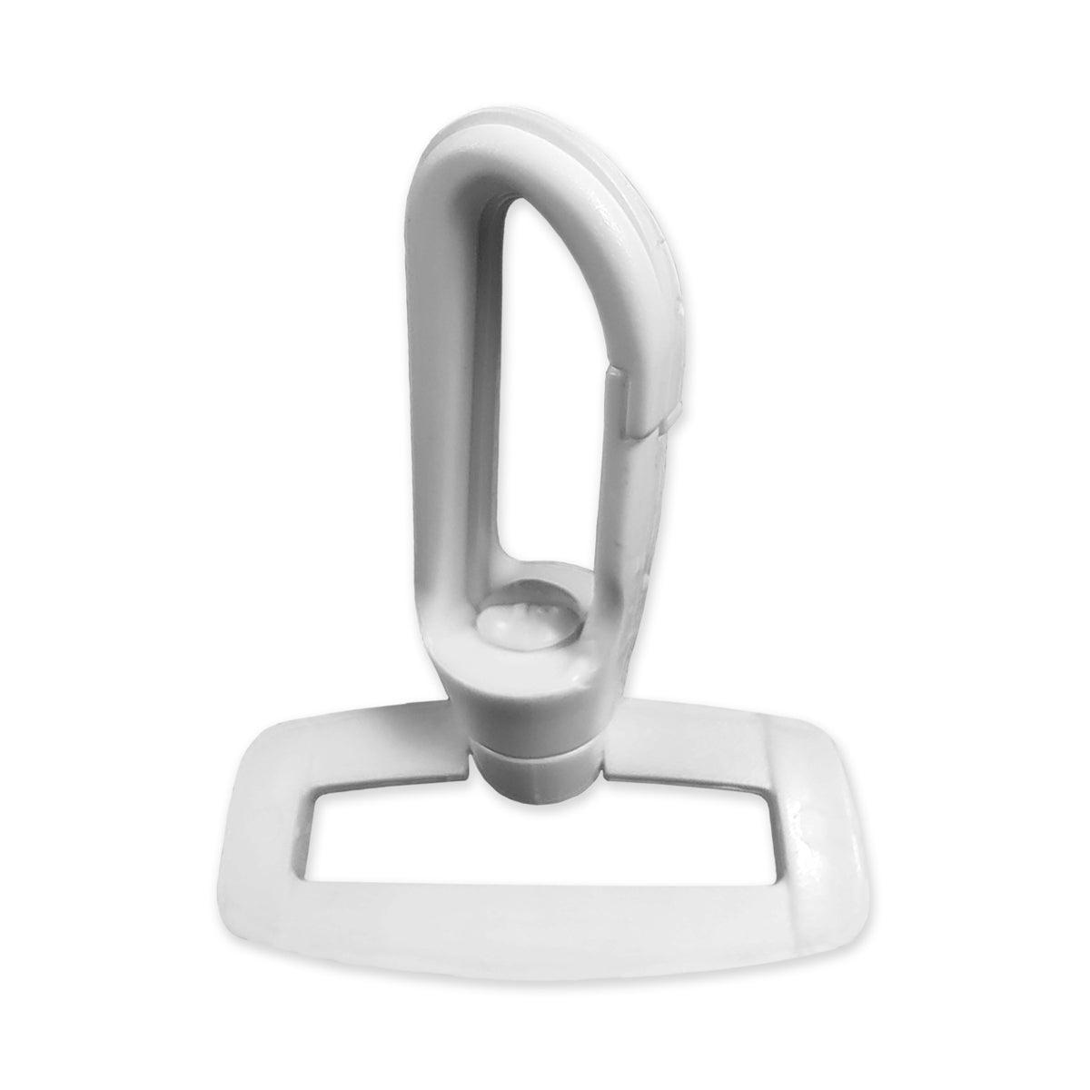 Plastic carabiner - White 30 mm