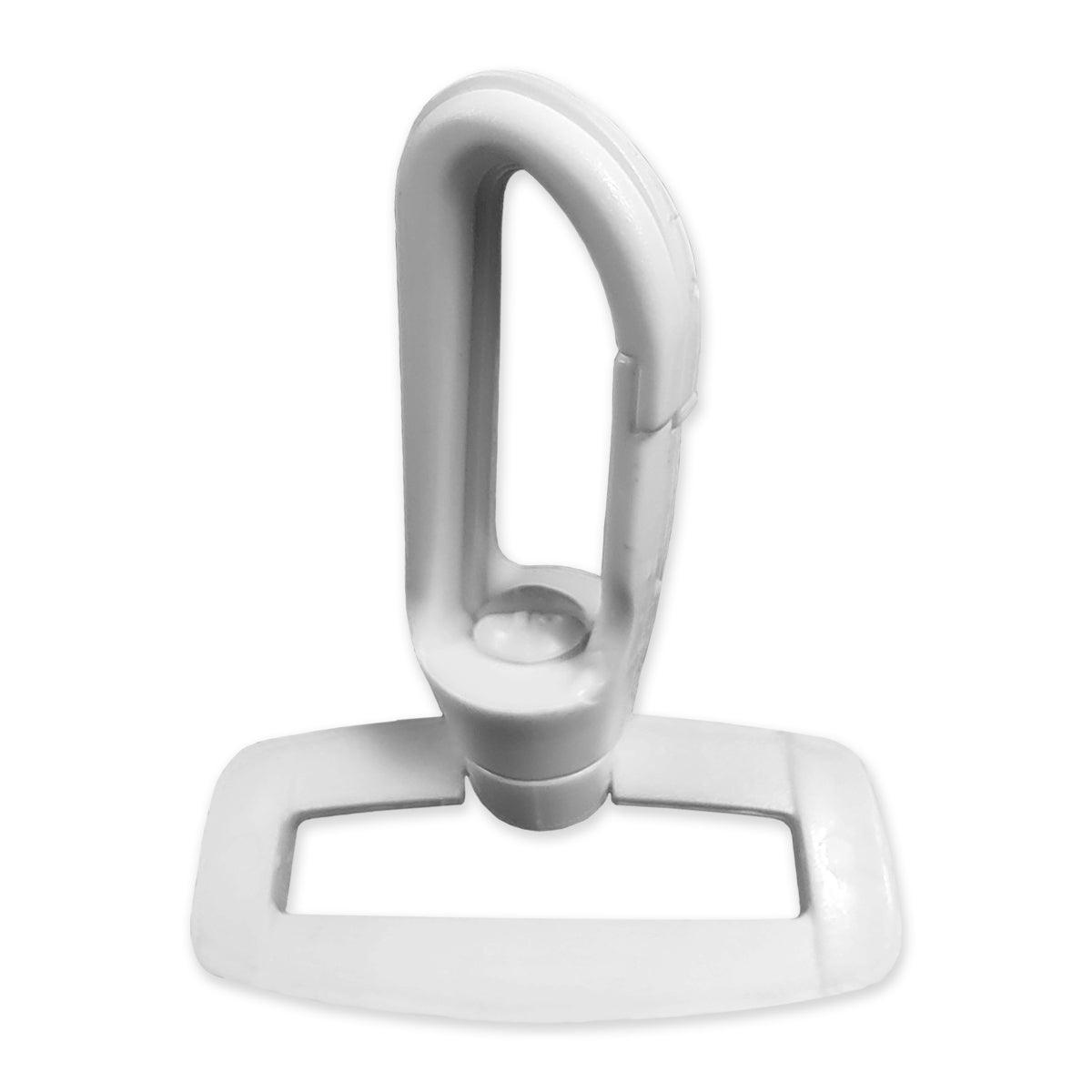 Plastic carabiner - White 40 mm