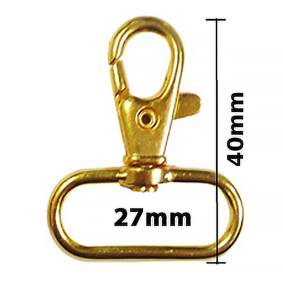 Metall Carabiner - Gold 40 x 27 mm