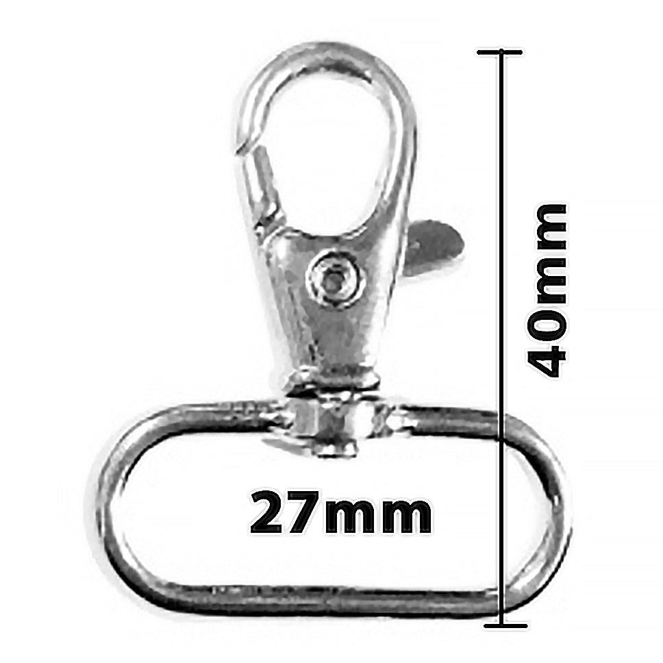 Metal carabiner - Silver 40 x 27 mm