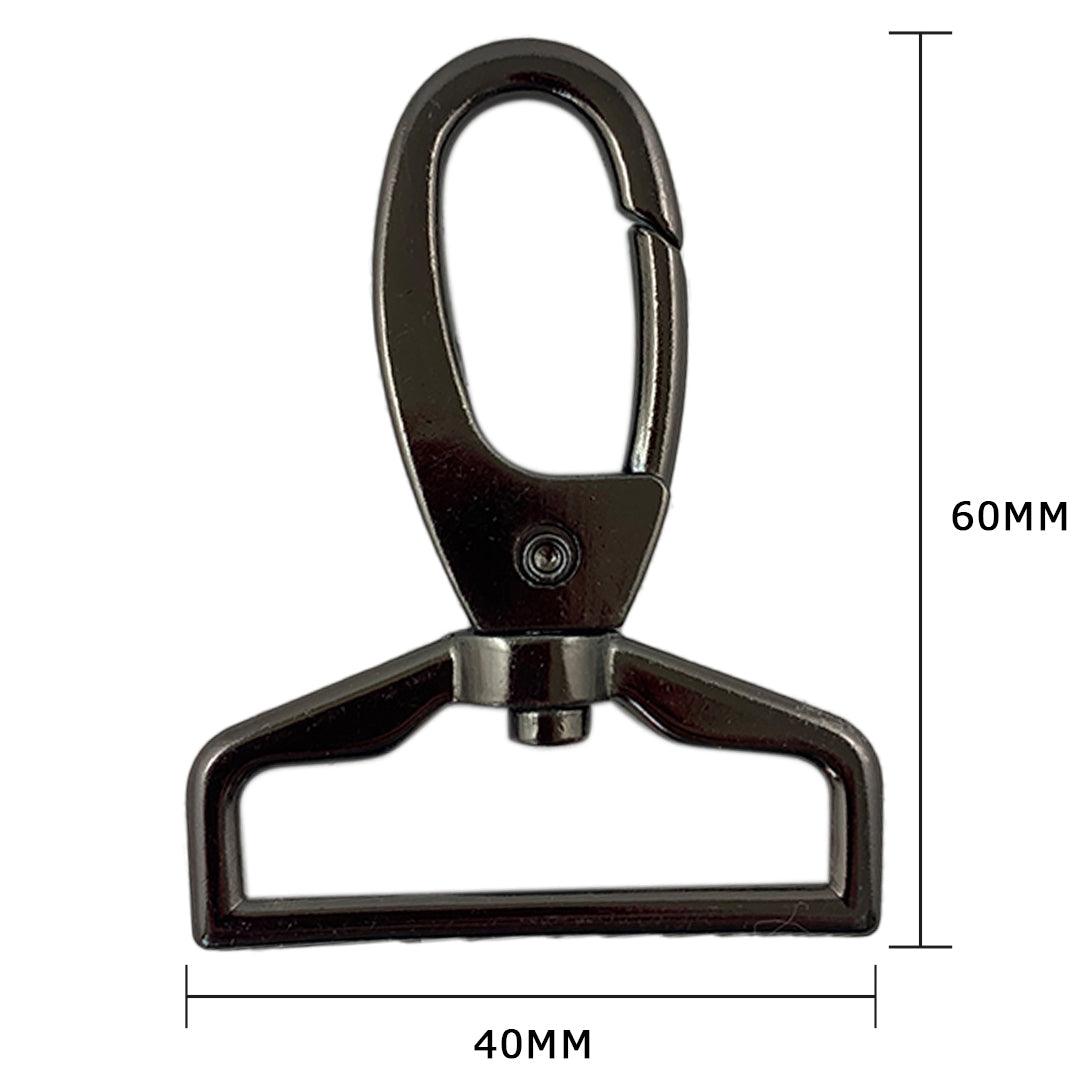 Metal carabiner - rifle cannon 60 x 40 mm