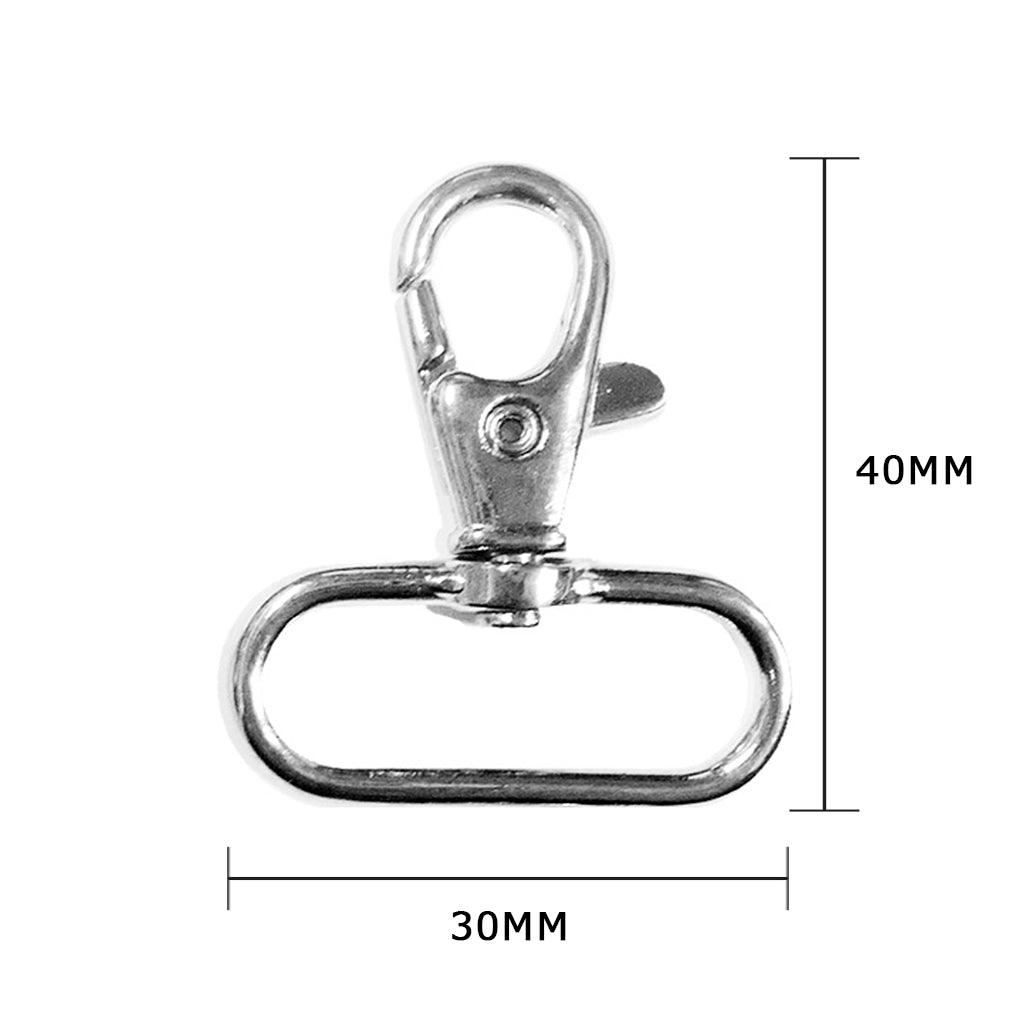 Metal carabiner - Silver 40 x 30 mm