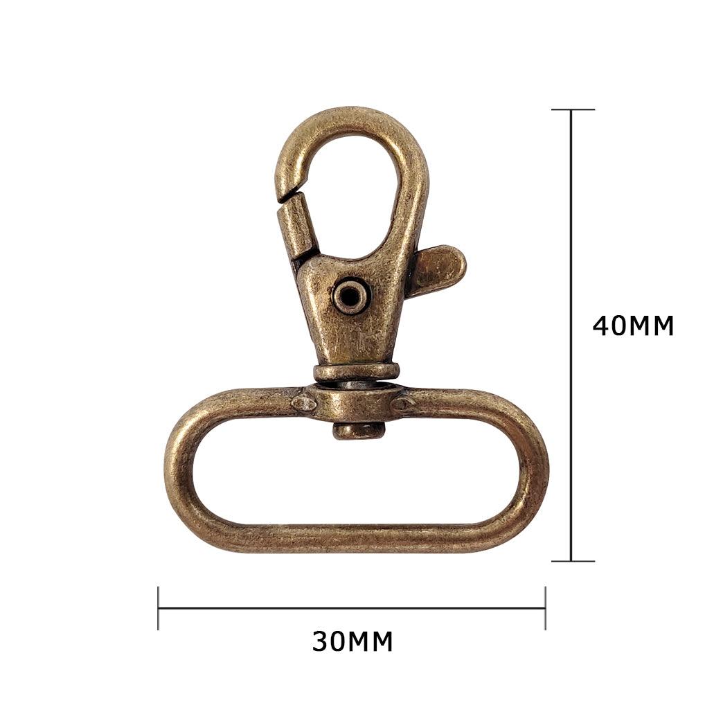 Metal carabiner - Bronze 40 x 30 mm