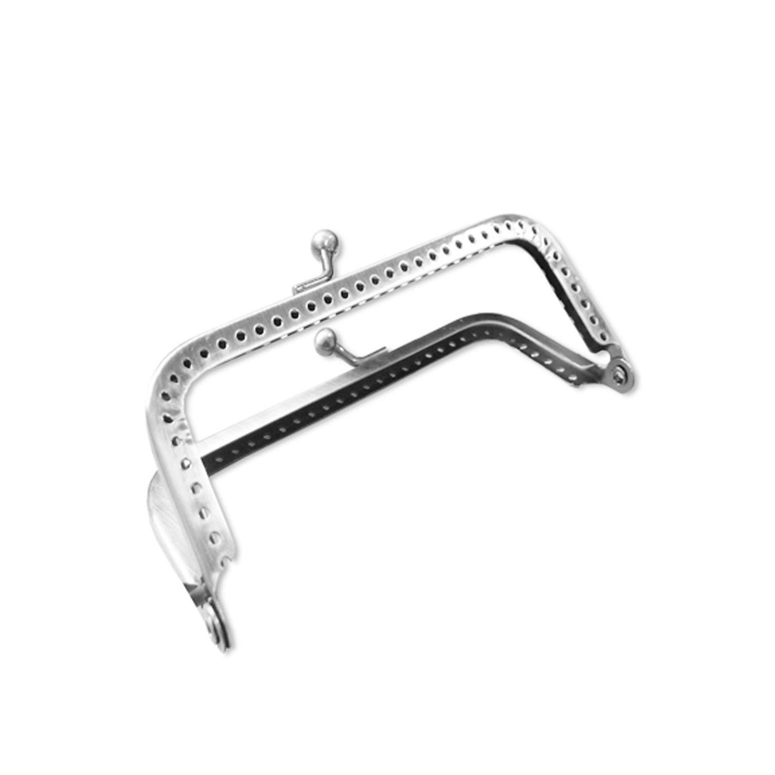 Rectangle clasp for 125 mm handbag - Silver