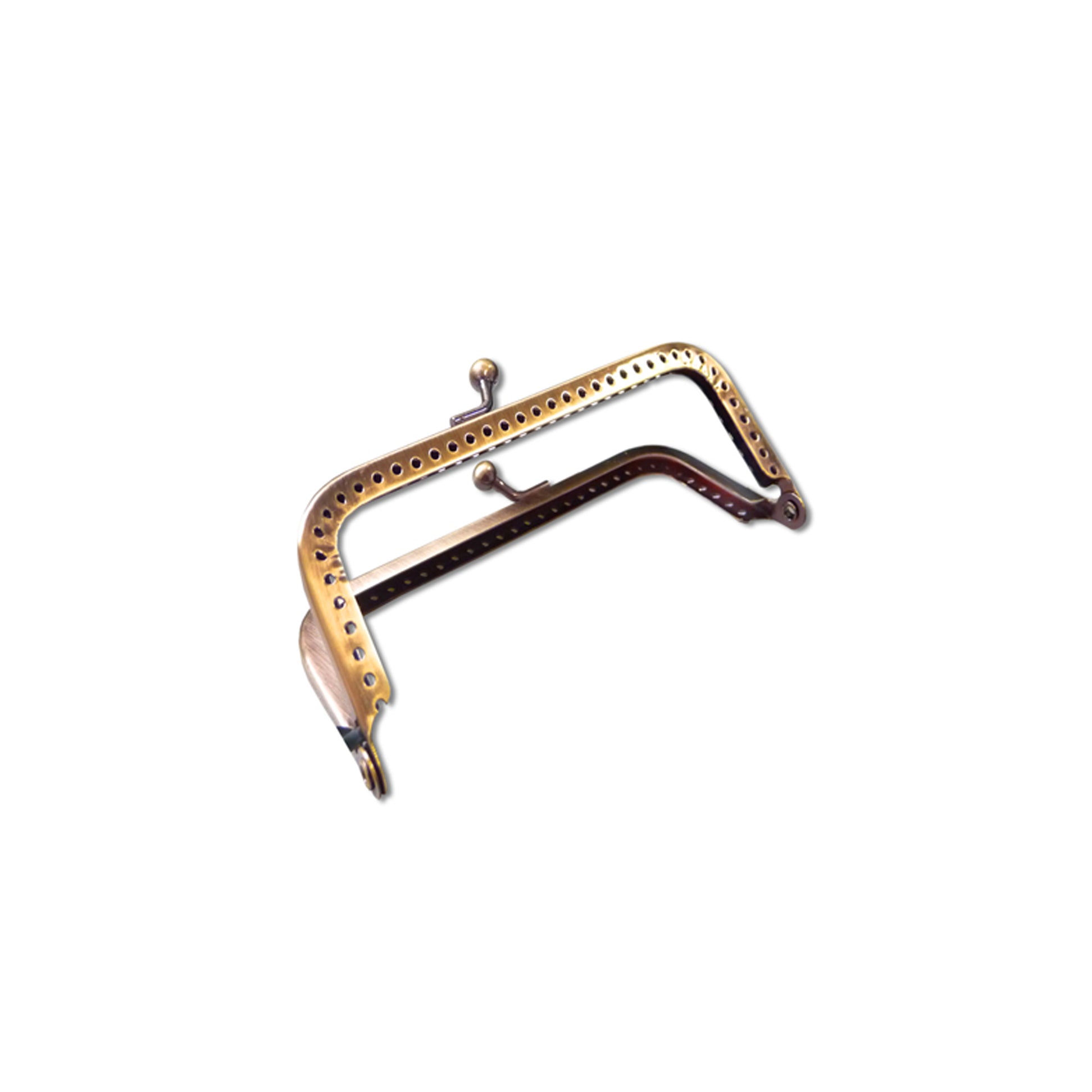 Rectangle clasp for 75 mm handbag - bronze