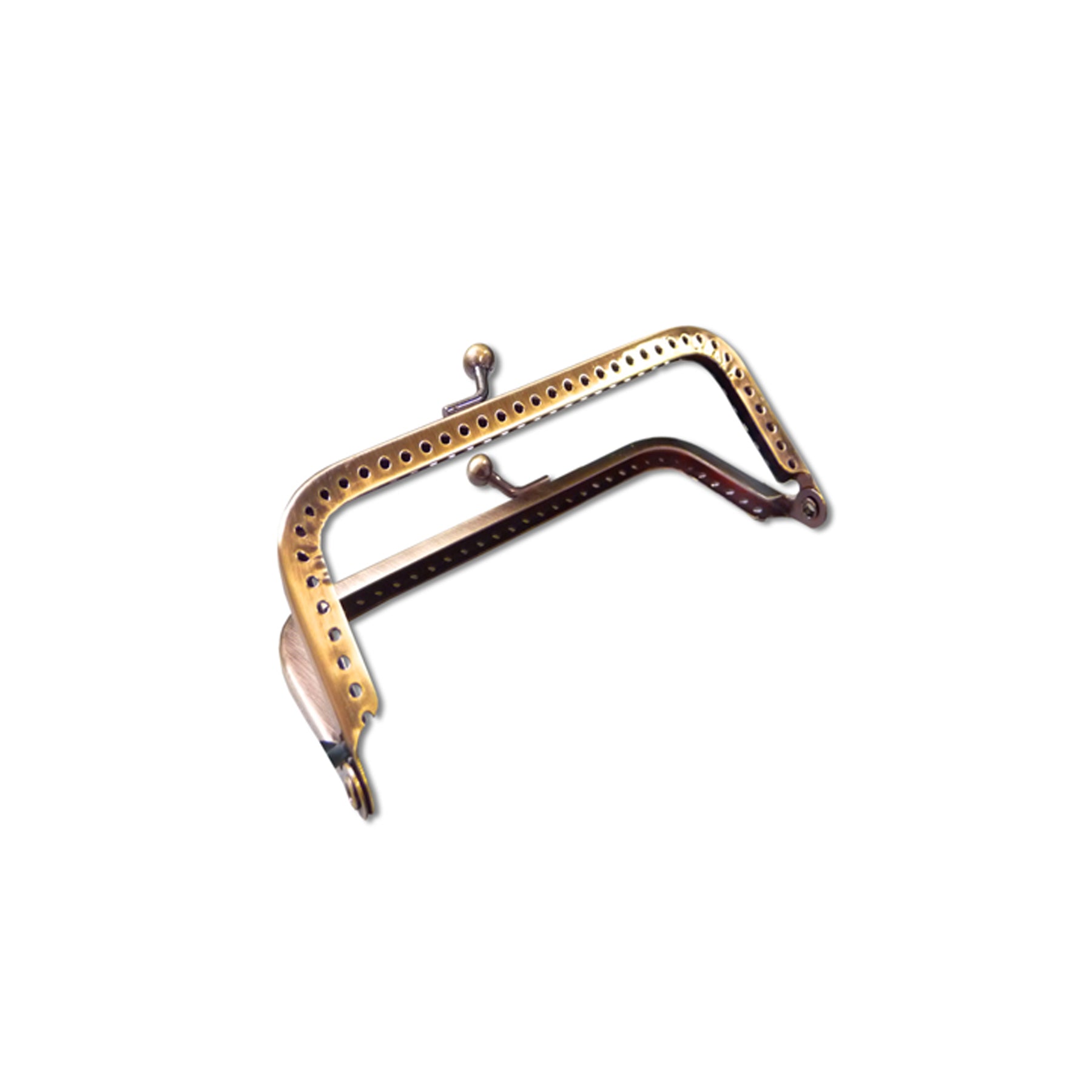 Rectangle clasp for 100 mm handbag - bronze