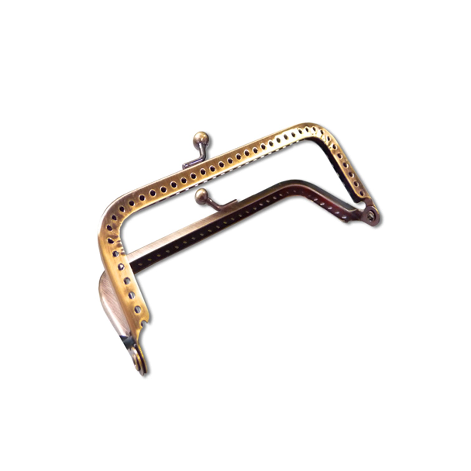 Rectangle clasp for 125 mm handbag - bronze