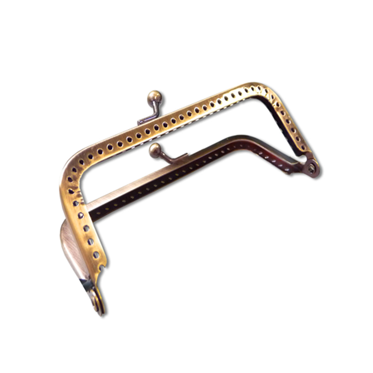 Rectangle clasp for 150 mm handbag - bronze