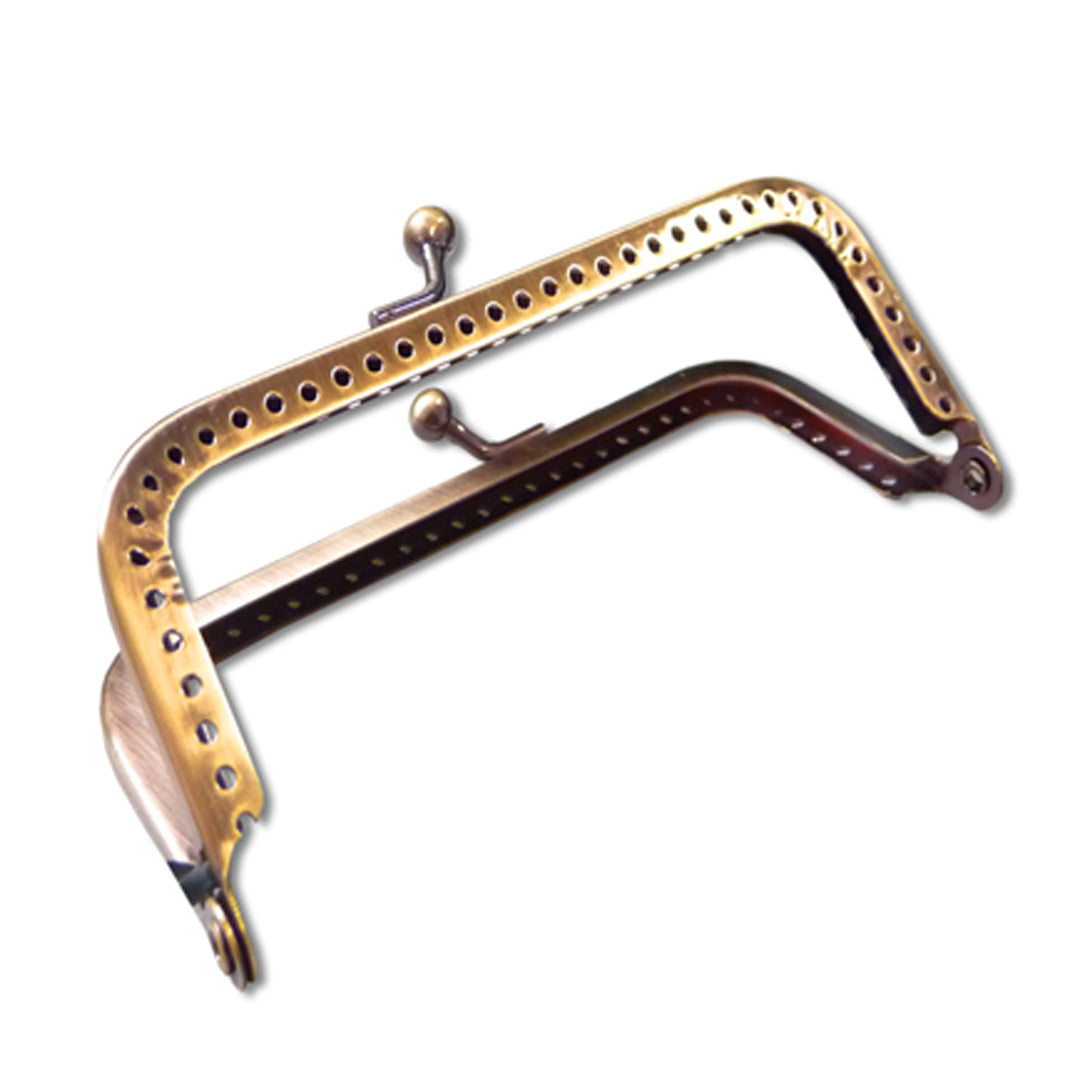 Rectangle clasp for 180 mm handbag - bronze