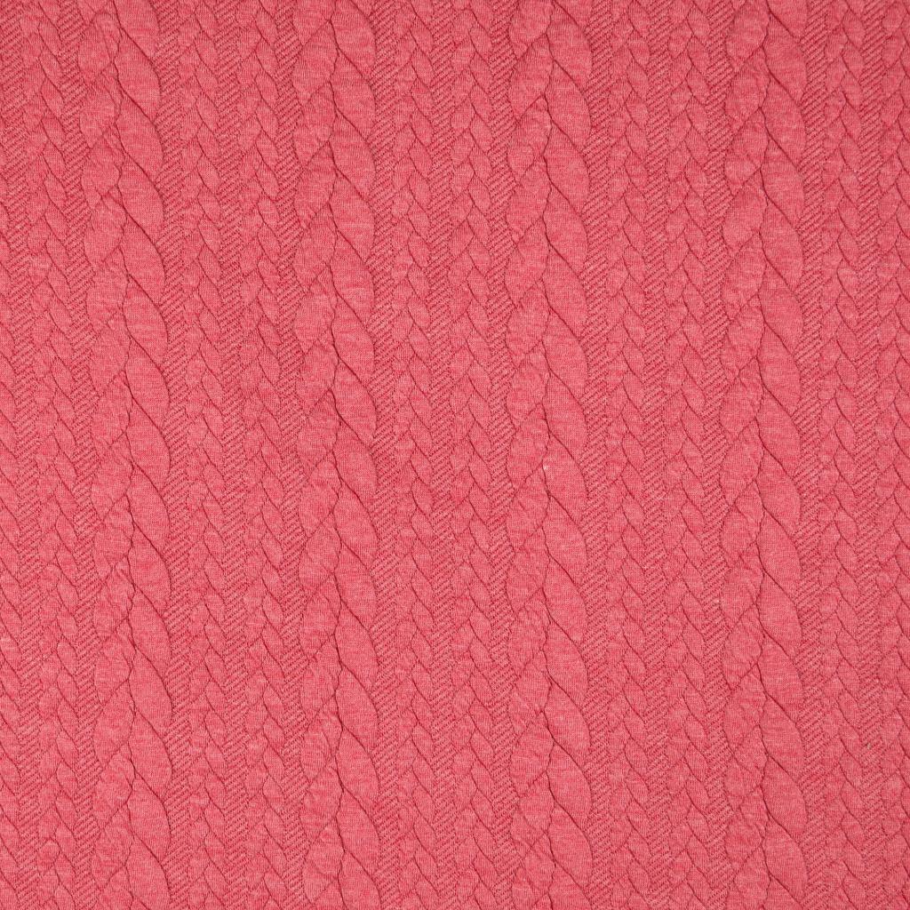 Torsade - Raspberry sweatshirt fabric