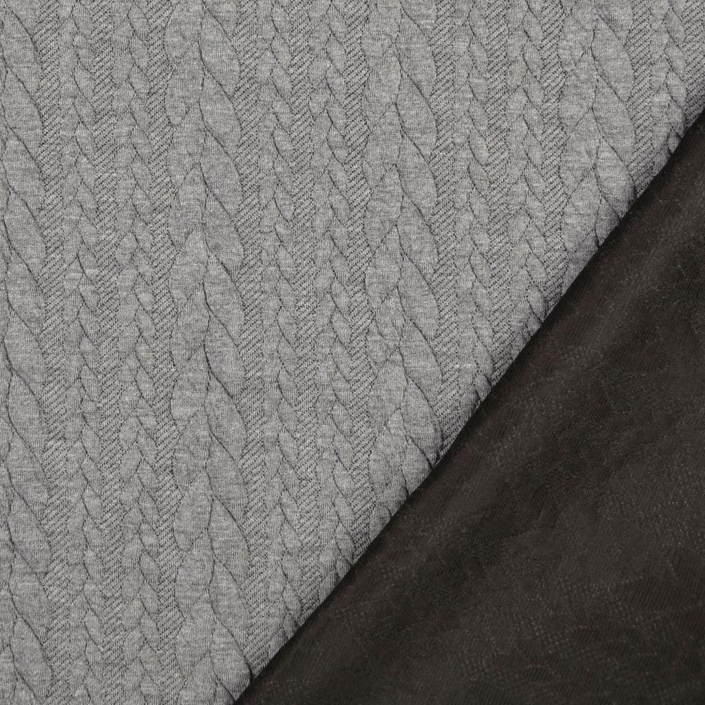 Torsade sweatshirt fabric - Gray