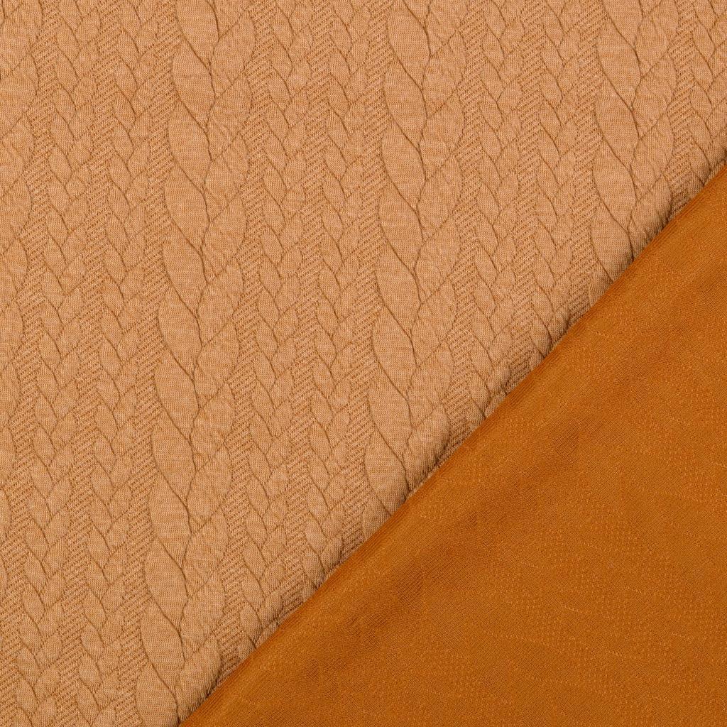 Torsade sweatshirt fabric - Camel