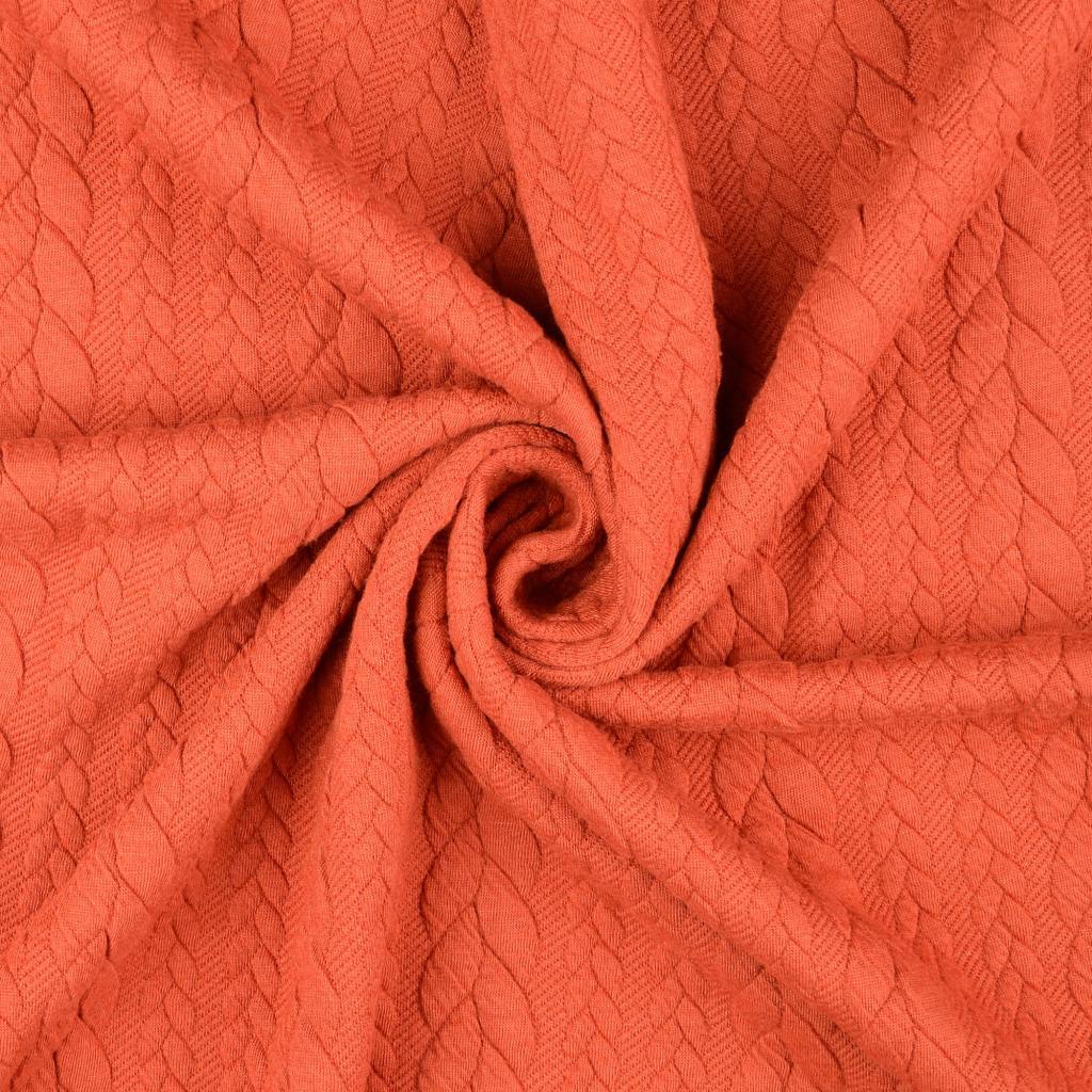 Torsade sweatshirt fabric - Copper