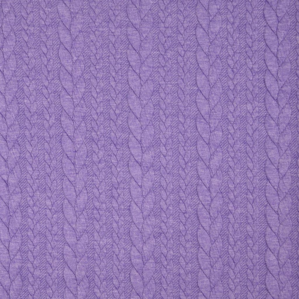 Torsade sweatshirt fabric - Dark lilac