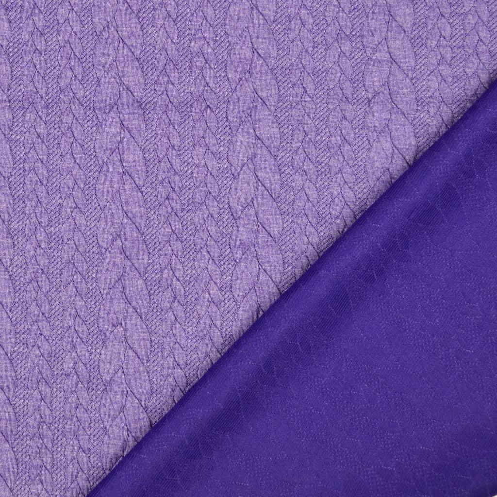 Torsade sweatshirt fabric - Dark lilac