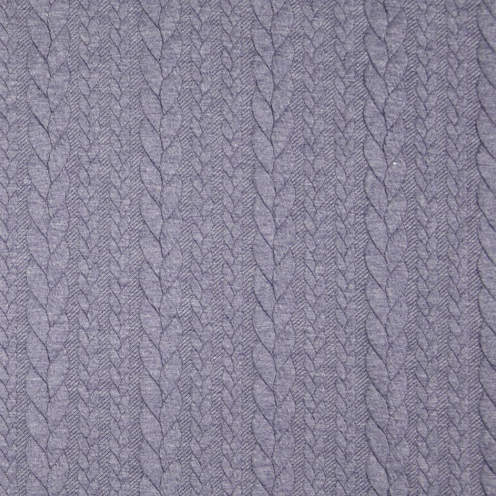 Torsade sweatshirt fabric - Gray Storm