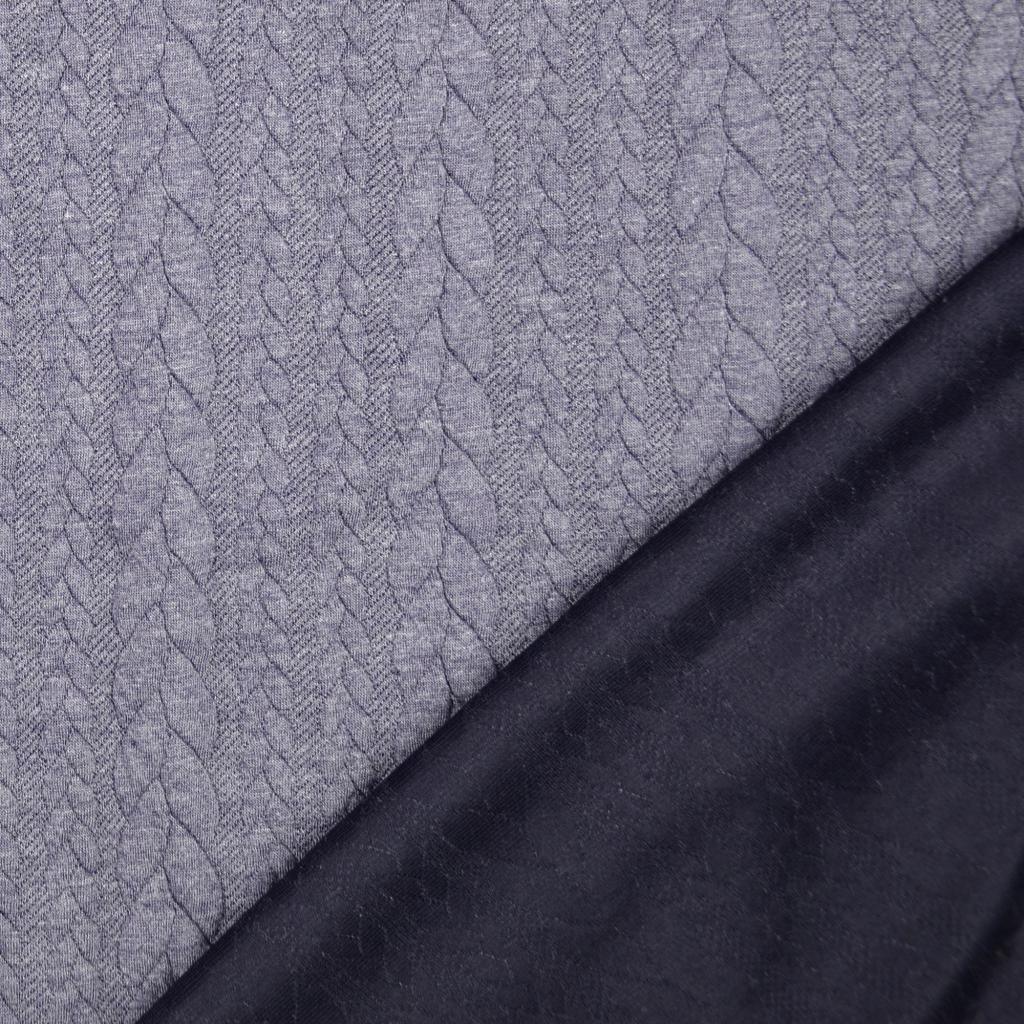 Torsade sweatshirt fabric - Gray Storm