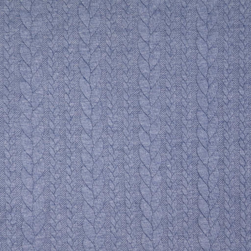 Torsade sweatshirt fabric - Denim