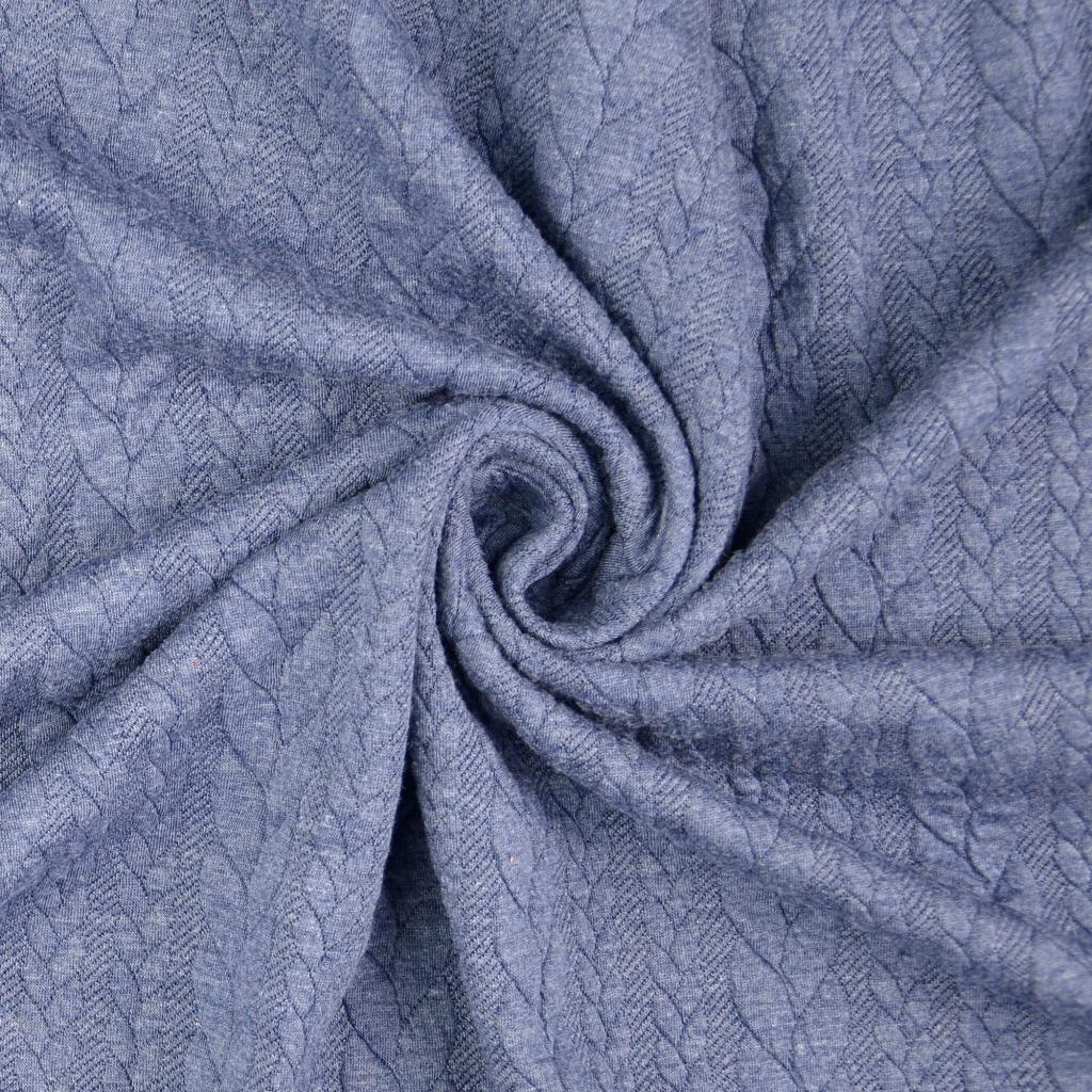 Torsade sweatshirt fabric - Denim