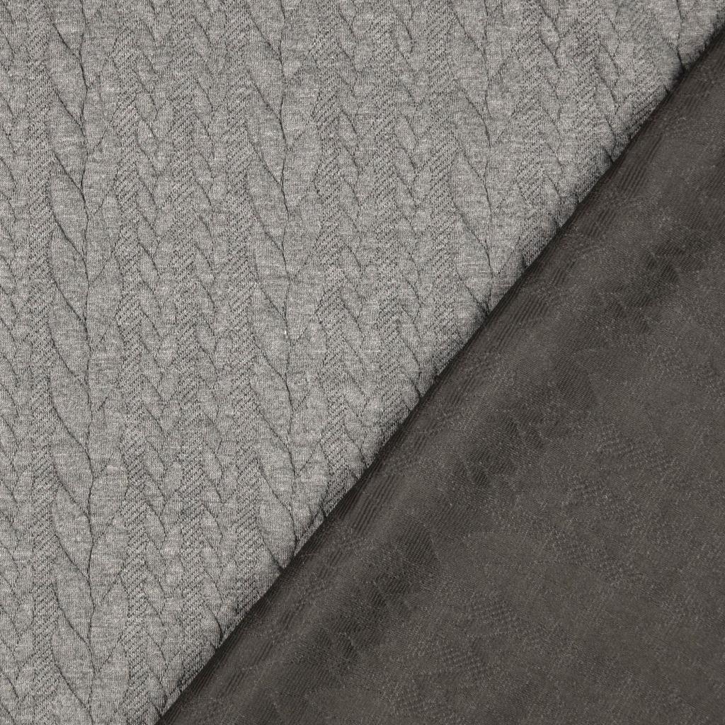 Torsade sweatshirt fabric - Dark gray