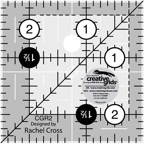 Quilting 2.5 "x 2.5" square ruler Creative Grids