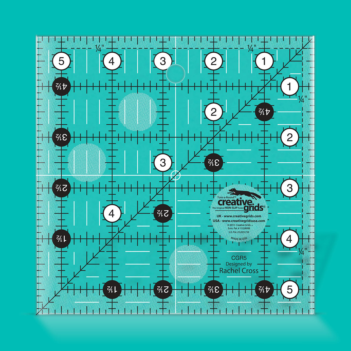 Quadratregel Quilt 5,5 "x 5,5" kreative Netze