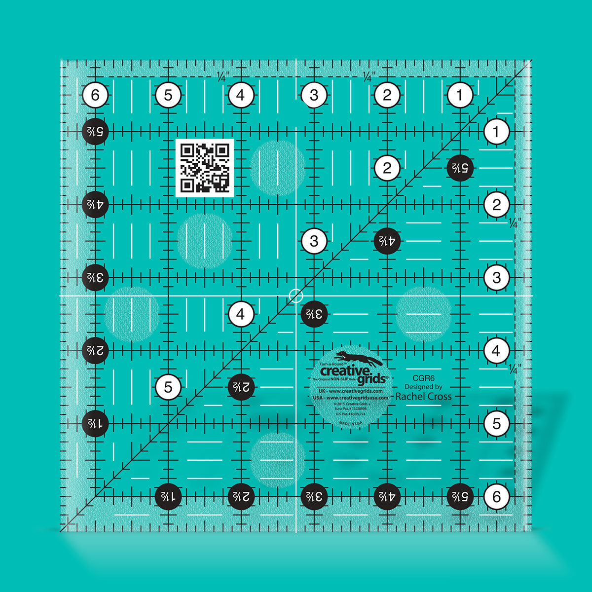 Règle carrée quilting 6.5" x 6.5" Creative Grids