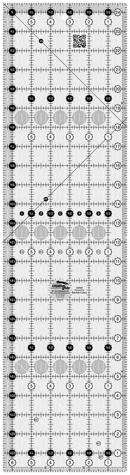 Rectangle Rule Quilting 6.5 "X 24.5" Creative Grids