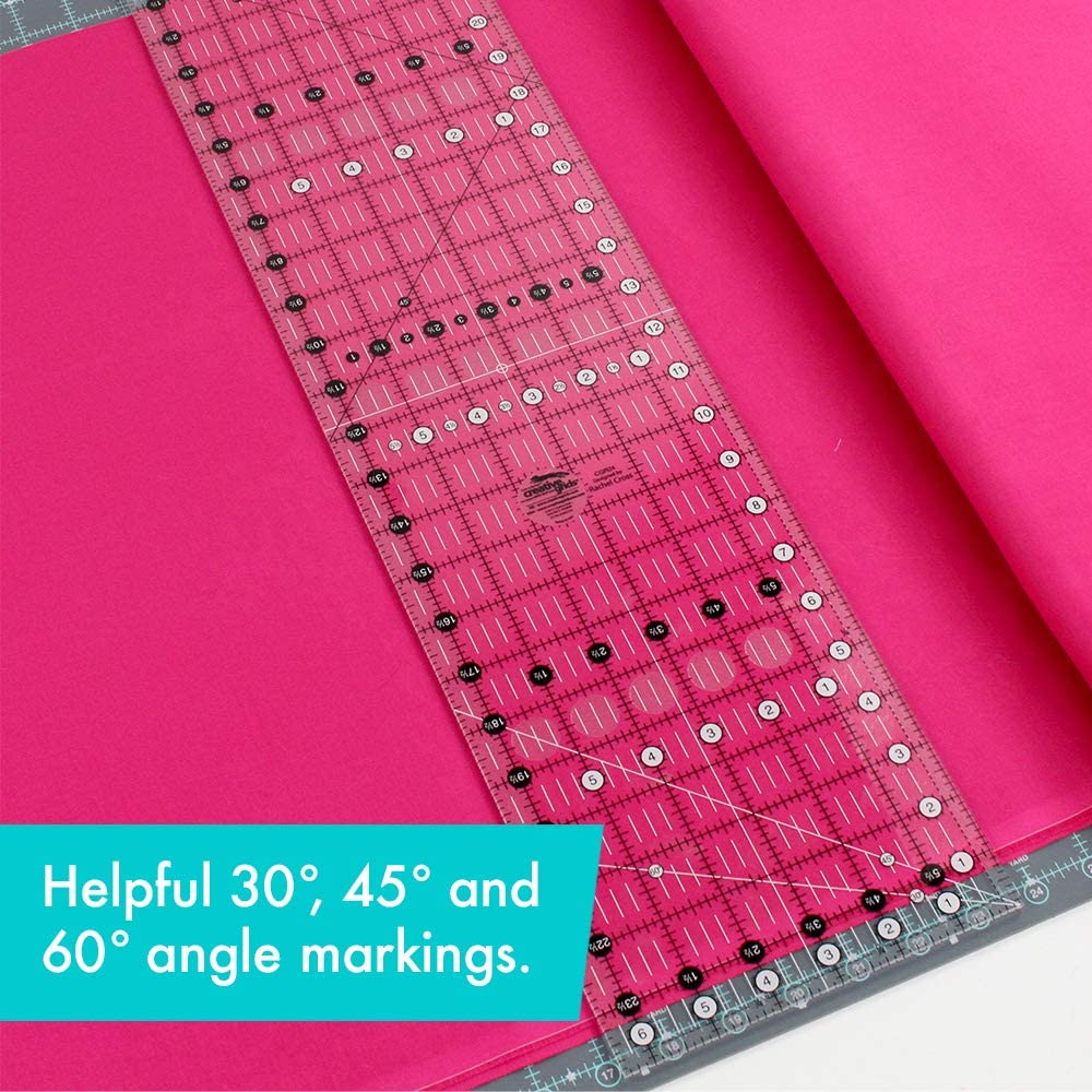 Règle rectangle quilting 6.5" x 24.5" Creative Grids