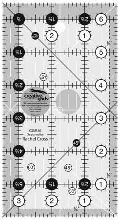 Rechteckregel Quilt 3,5 "x 6,5" kreative Netze