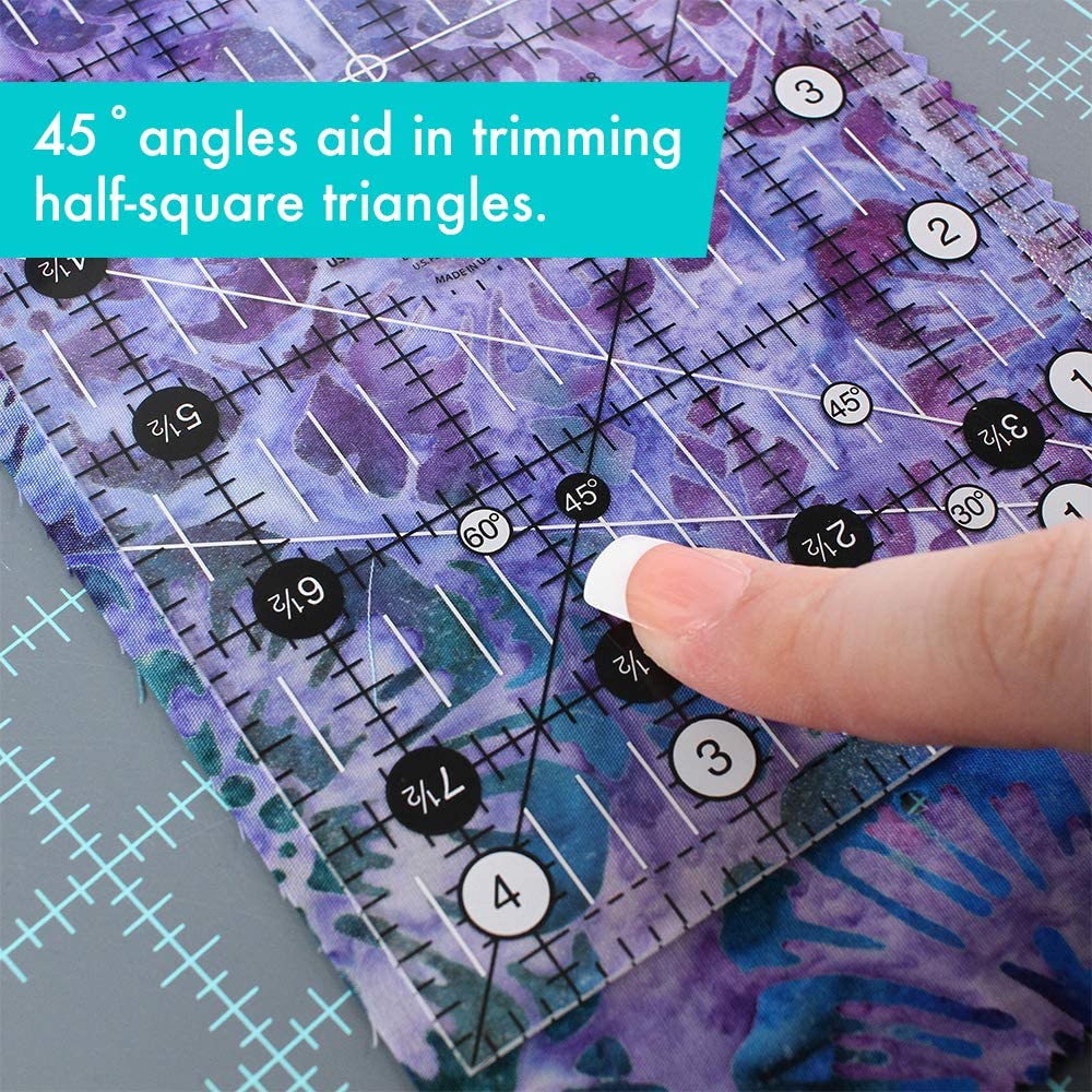 Règle rectangle quilting 4.5" x 8.5" Creative Grids