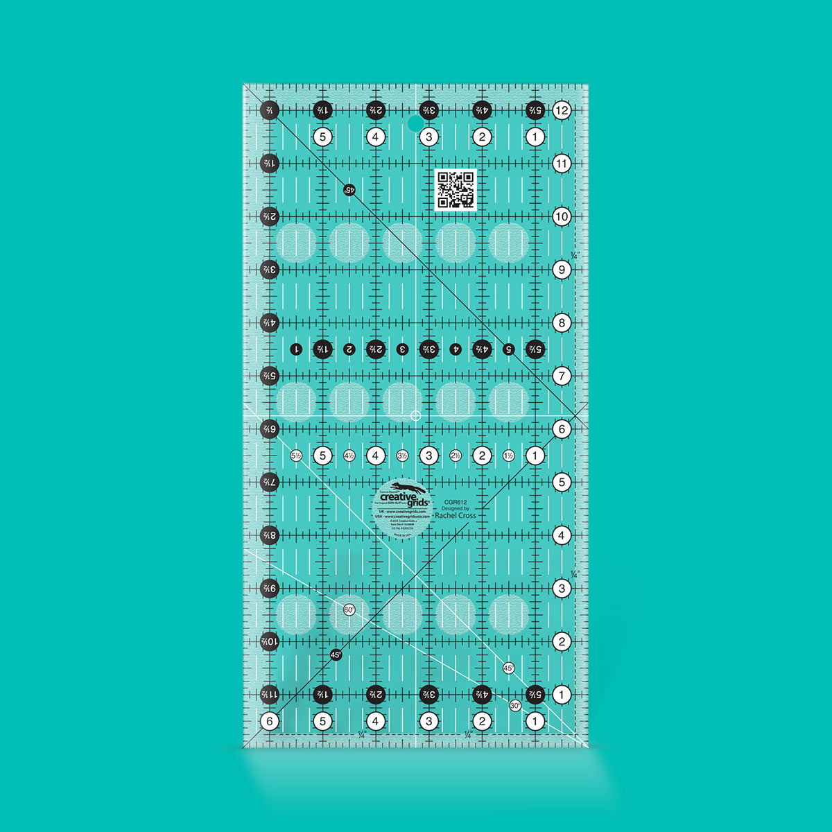 Rectangle Rule Quilting 6.5 "X 12.5" Creative Grids