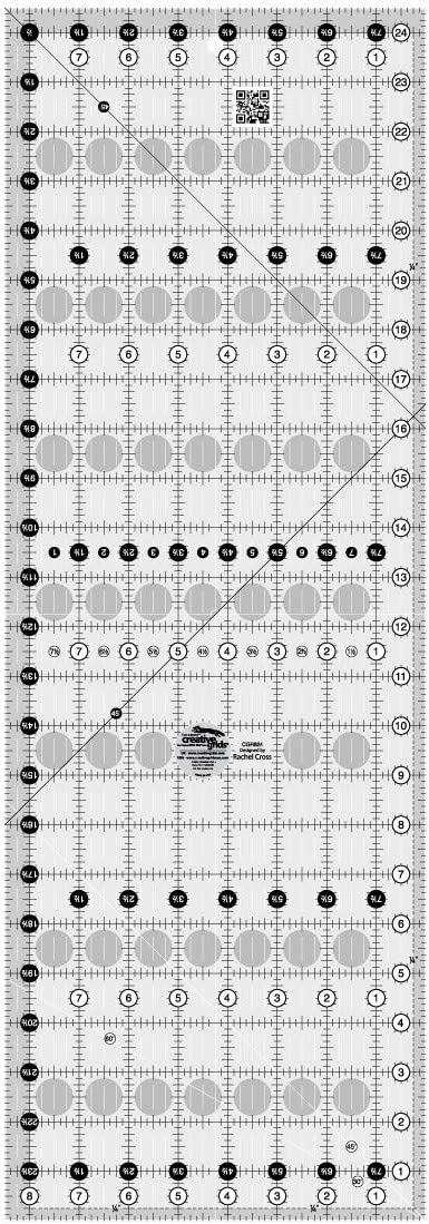 Rectangle Rule Quilting 8.5 "X 24.5" Creative Grids