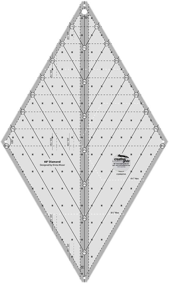 Rule Quilting Diamond 60 ° Creative Grids