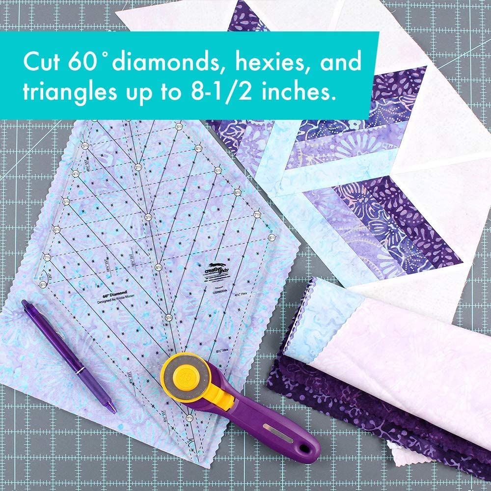 Règle quilting Diamond 60° Creative Grids