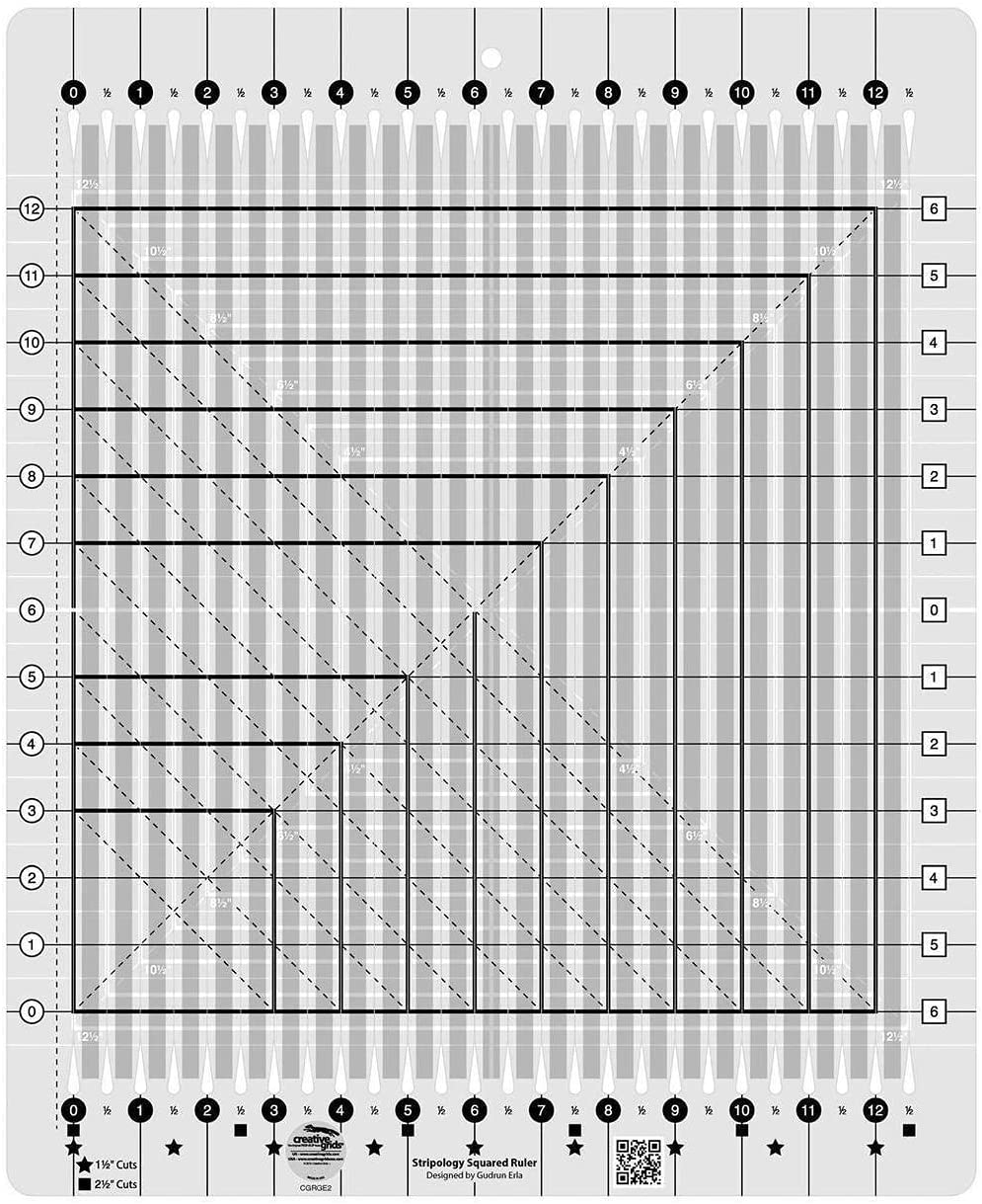 Règle Stripology Squared Creative Grids