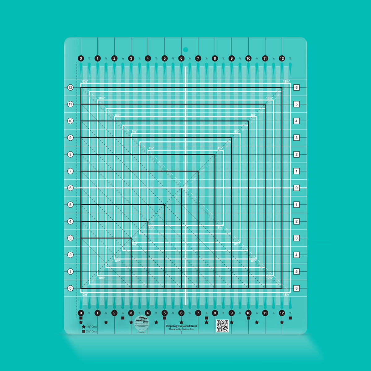 Règle Stripology Squared Creative Grids