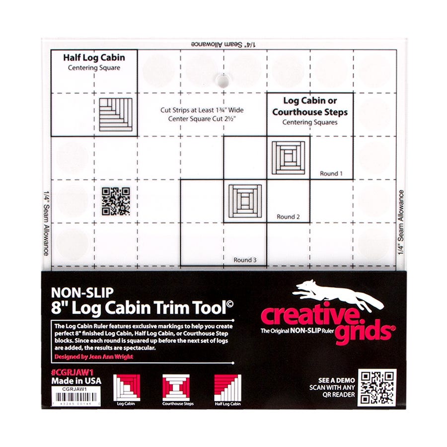 Règle 8" Log Cabin Trim Tool Creative Grids